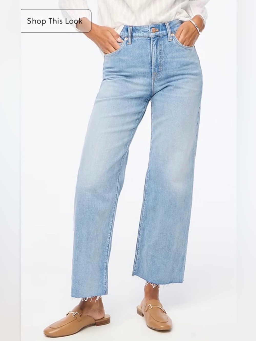 J.Crew Tall wide-leg cropped jean in all-day stretch